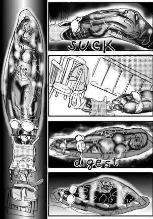 The real vore of the gaintess & Man-sucking leech fear