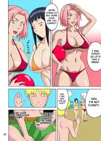 (C82) [Naruho-dou (Naruhodo)] Tsunade no Insuiyoku | Tsunade's Obscene Beach (Naruto) [English] [Colorized]