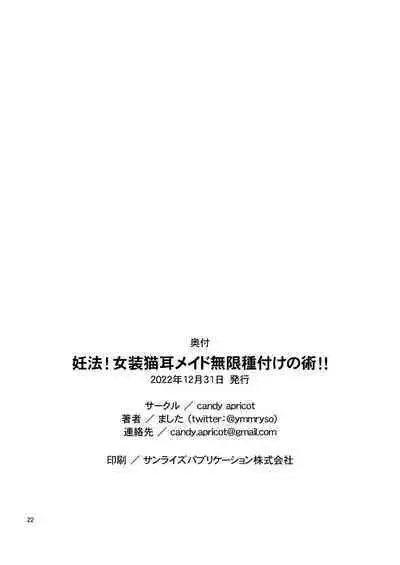 Ninpou! Josou Nekomimi Maid Mugen Tanetsuke no Jutsu!! | Ninja Impregnation Art: Infinite Crossdressing Nekomimi Breeding Technique!