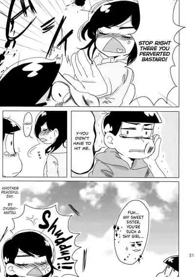 (Kahou wa Chou Nete Matsu 25) [Fumikiri (Masato)] Ore to Sister no KaraChoro BABY ni Aitaku wa Nai ka? (Osomatsu-san) [English] [biribiri]