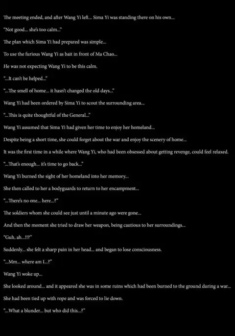 Chou Ryoujoku Musou Wang Yi English