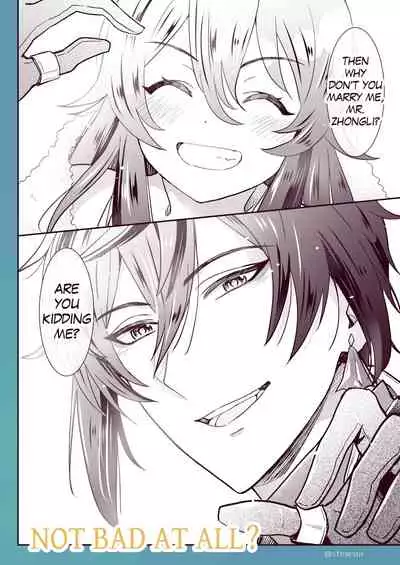 Zhongli x Hu Tao love story hentai doujinshi