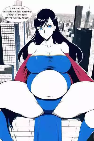 Expanding Heroine:Confronting the Virus Villain, Page 1 to 12, [FINISH] ,[Creator: HirumaDiabe, DeviantArt/Patreon], Weight gain anime girl, bbw, ssbbw, stuffing belly, SuperHero who gain a lot of weights because of a food addiction.
