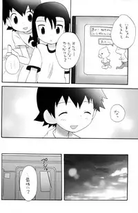 (C66) [KuruGuru DNA (Hoshiai Hilo)] Kemu Haku Ryuu no yo na Akari ga Mieru (Digimon Frontier)