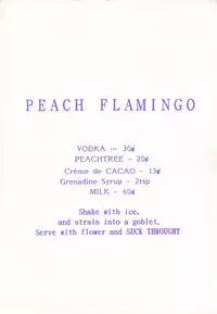 [NEU] Cocktail Menu No.6 Peach Flamingo