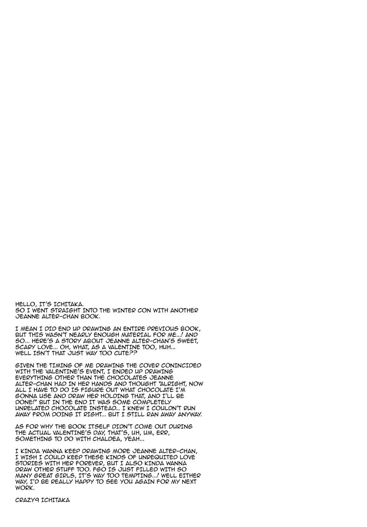 C9-28 Jeanne Alter-chan to Valentine Daisakusen | | Little Ms. Jeanne Alter’s Valentine Crusade {darknight}