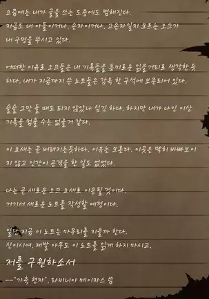 Sage Lavinia's Last Note ~ In the ruin of orc fort ~