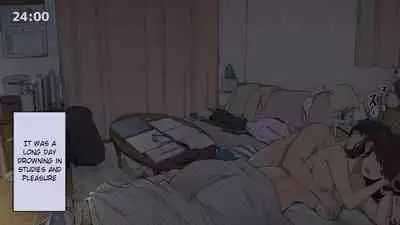 [Wakamatsu] Hitorigurashi no Joshidaisei no Oheya, Tomodachi to Ichinichi Shuuchuu shite Benkyoukai shiyou to Kimeta Hi | Preparing for exam with my friend [English]