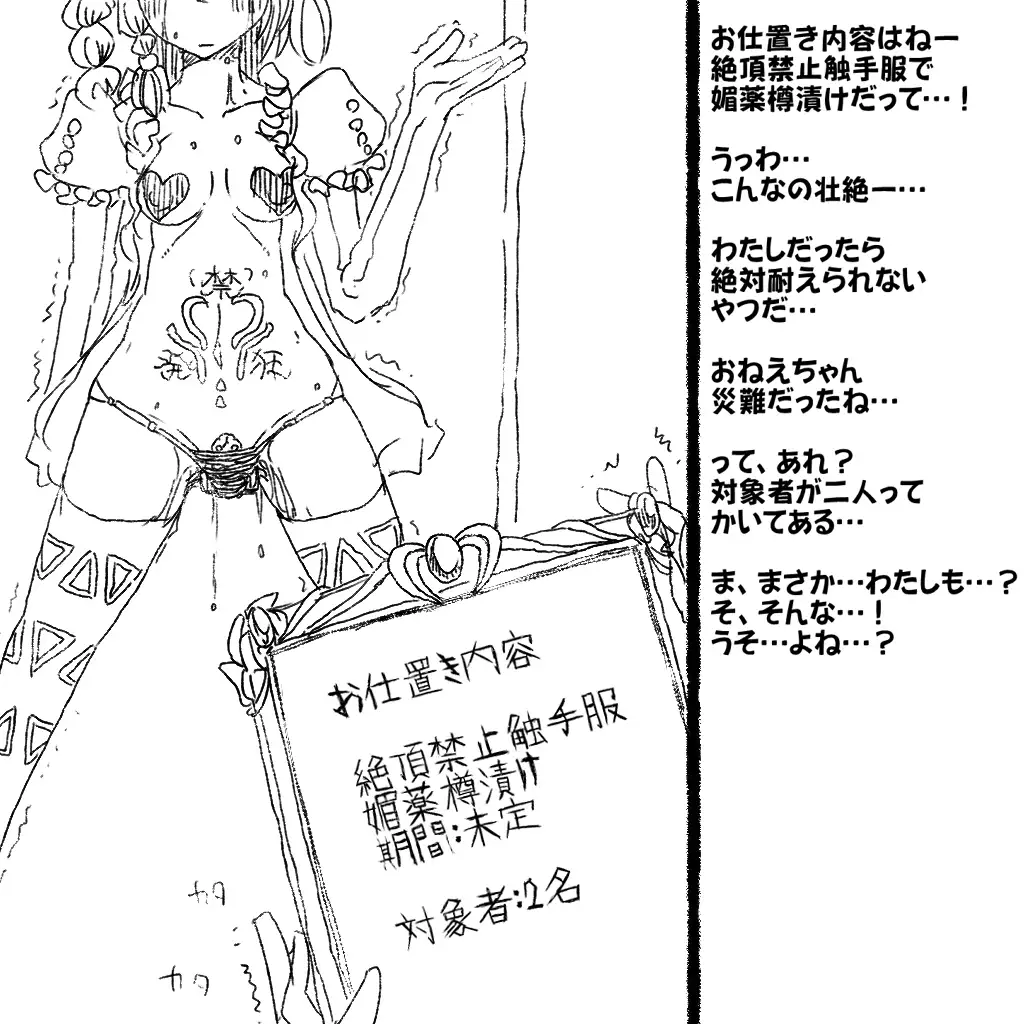 Boukoku Oujo no Shimai, Imouto ni Muhyoujou Kotei de Zecchou Zeme Choukyou o Hodokosareru Ane