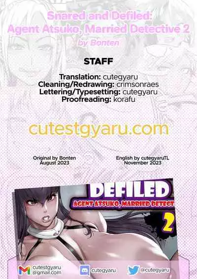 [Kocho Kocho Koukou (Bonten)] Nyuujoku no Ori ~Hitozuma Sousakan Atsuko~ Ni | Snared and Defiled: Agent Atsuko, Married Detective 2 [English] [cutegyaruTL] [Digital]