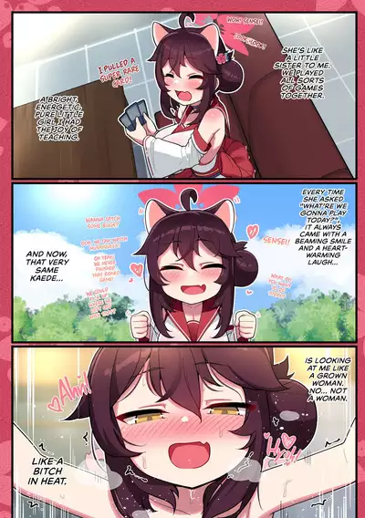 [Leonat] Kaede-chan Seichouroku | Keeping Track of Kaede-chan's Growth As A Lady (Blue Archive) [English] [head empty] [Uncensored]