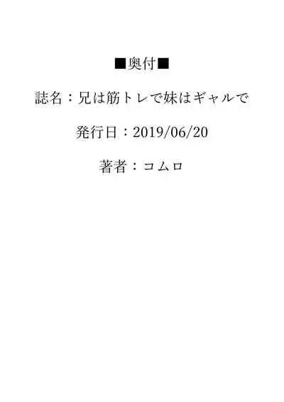 Ani wa Kintore de Imouto wa Gal de